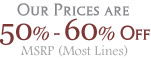 50-60% off