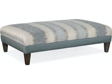 (image for) Bradington Young - Leather Ottoman 808 - RECXL Solid top