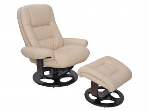 (image for) Barcalounger - Pedestal Chair Jacque - Hilton Ivory