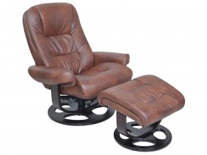 (image for) Barcalounger - Pedestal Chair Jacque - Hilton Whiskey